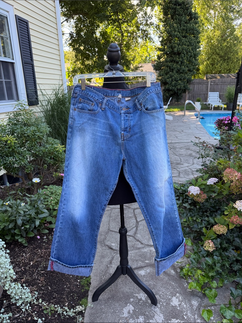 Abercrombie & Fitch 1892 Vintage Y2K Cropped Jeans Size 12